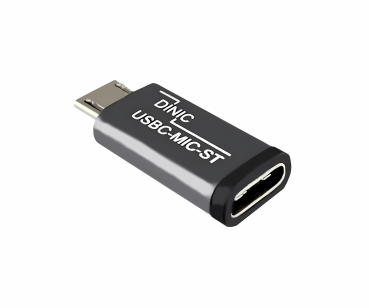 DINIC Adapter, Micro Stecker auf USB C Buchse, 3 Stück Alu, space grey